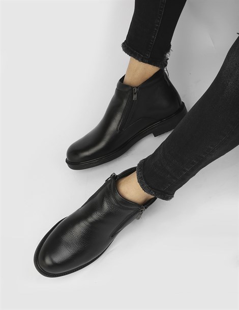 Calgary Black Floater Leather Men's Boot