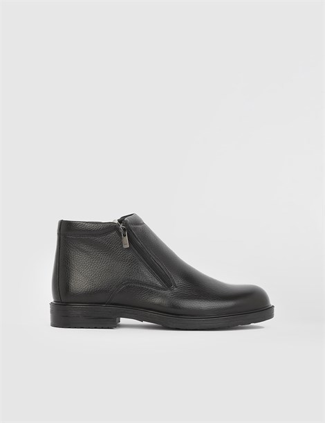 Calgary Black Floater Leather Men's Boot