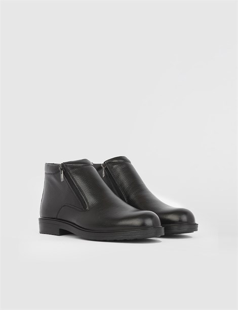 Calgary Black Floater Leather Men's Boot