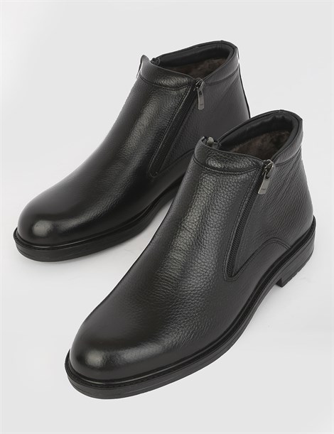 Calgary Black Floater Leather Men's Boot