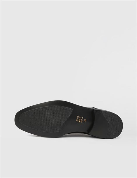 Calvino Black Leather Men's XXX Shoe