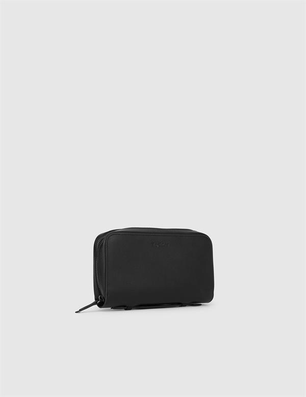 Capella Black Leather Men's Handbag