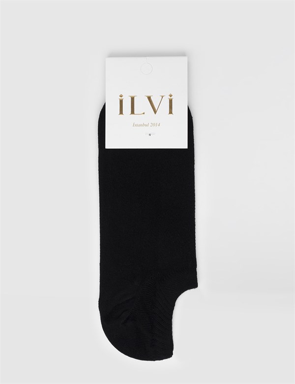 Carlie Black Bamboo Women's Low Cut Socks