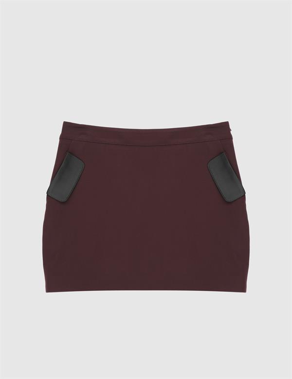 Carlita Burgundy Women's Skirt