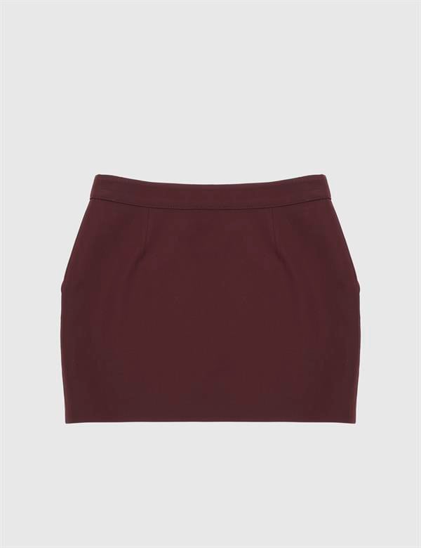 Carlita Burgundy Women's Skirt