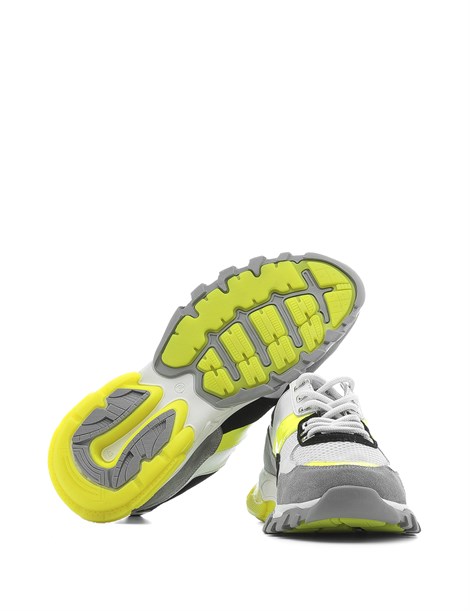 Carlotta Men's Sneaker Grey White Neon