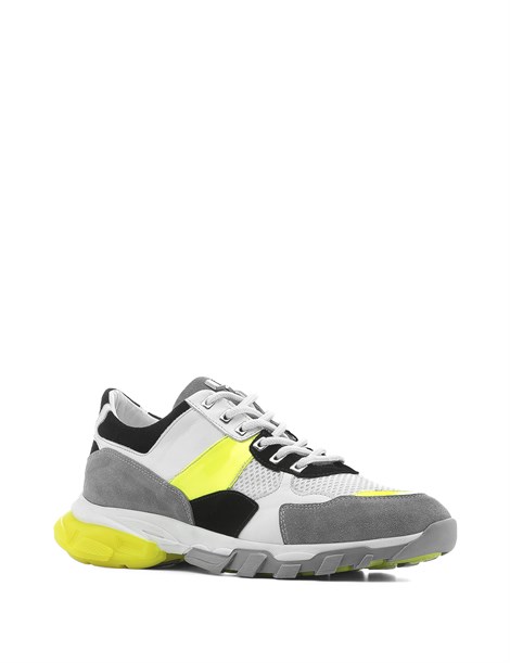Carlotta Men's Sneaker Grey White Neon