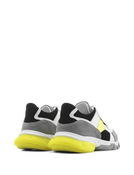 Carlotta Men's Sneaker Grey White Neon