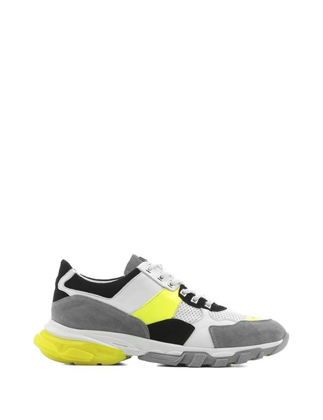 Carlotta Men's Sneaker Grey White Neon
