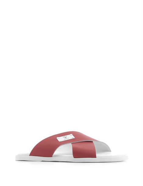 Cascata Men's Slipper Red Leather