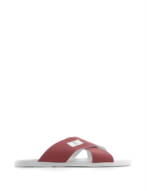 Cascata Men's Slipper Red Leather