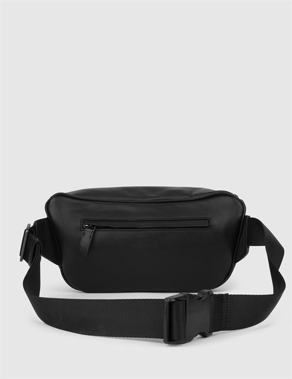 Castor Black Floater Leather Men's Belt Bag