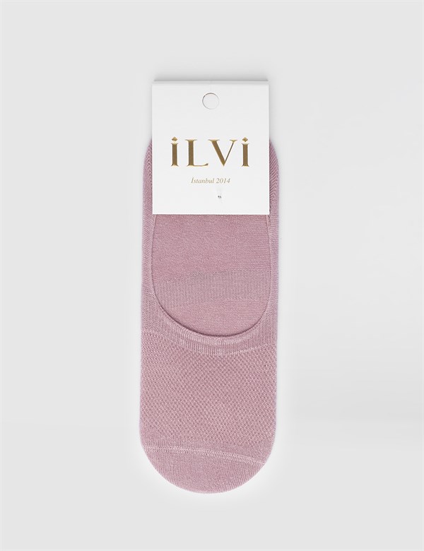 Caylin Light Pink Bamboo Women's No Show Socks