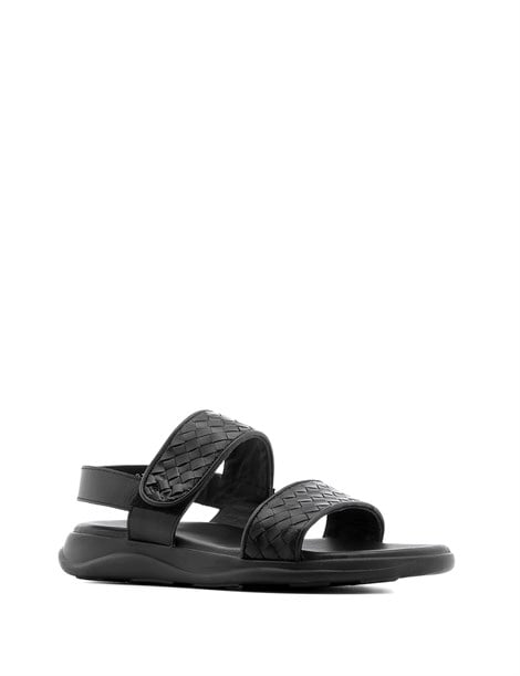 Charles Men's Sandal Black Braid Nappa