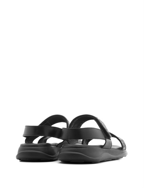 Charles Men's Sandal Black Braid Nappa