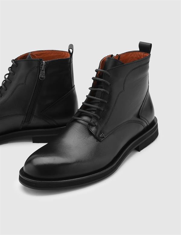 Chase Black Leather Men's Boot