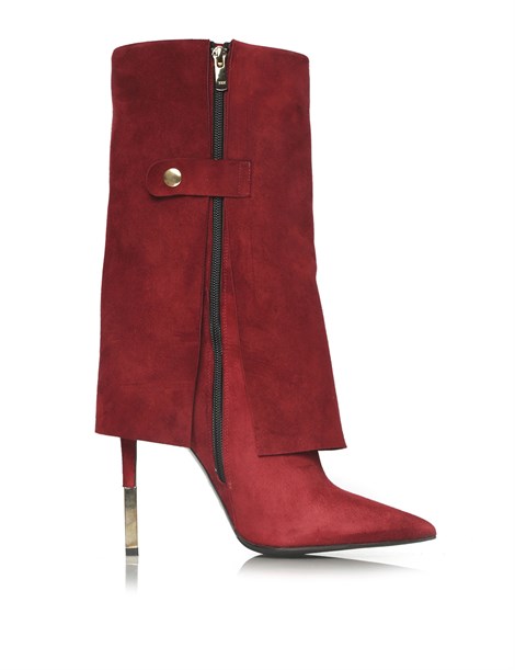 Chris Women's Heeled Boot Bordeaux Suede