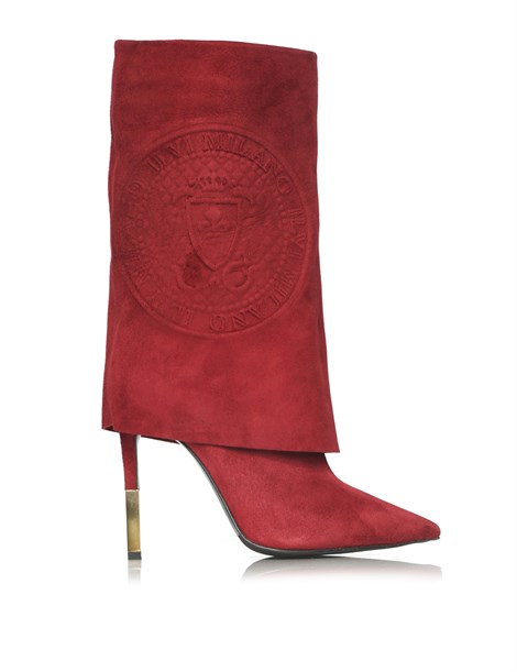 Chris Women's Heeled Boot Bordeaux Suede