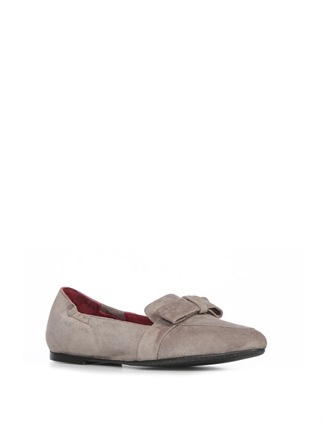 Cina Women's Ballerina Mink Suede