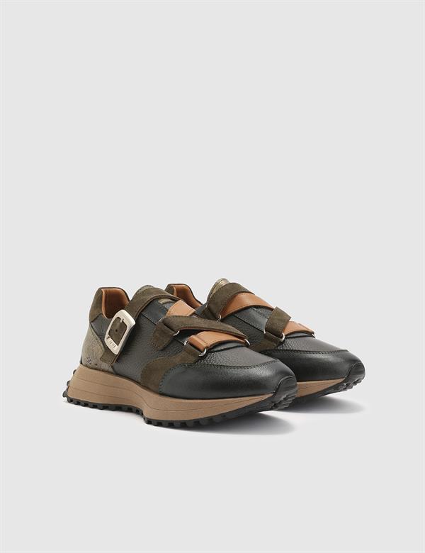 Cirino Khaki Floater Leather Women's Sneaker