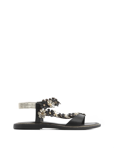 Com Women's Sandal Gold Black