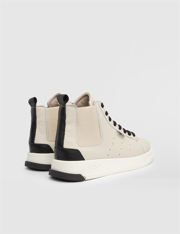 Crota Beige Leather Women's Boot