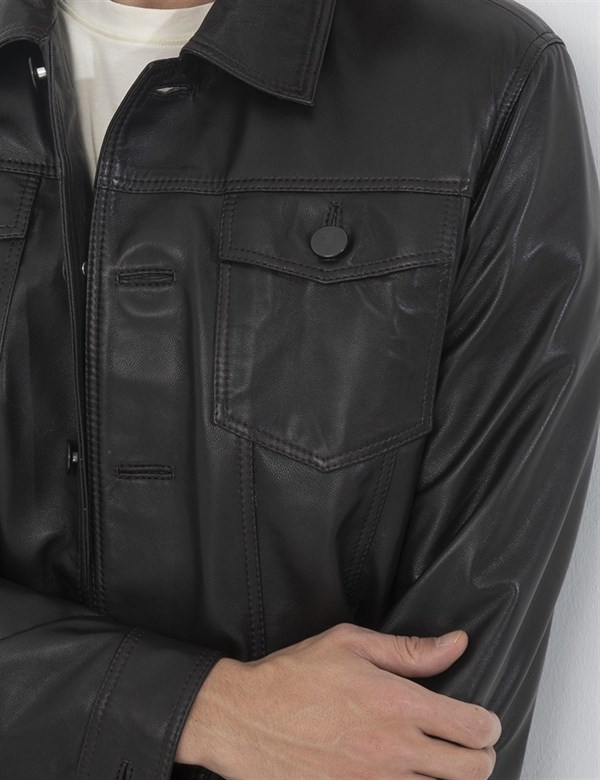 Cyril Brown Leather Men's Jacket