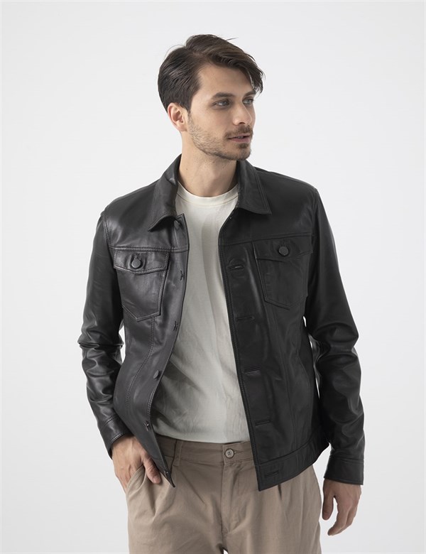 Cyril Brown Leather Men's Jacket