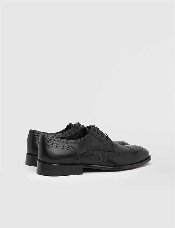 Dalr Antique Black Leather Men's Derby Shoe