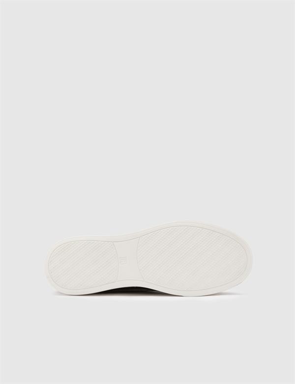 Daniele Brown Leather-Fabric Men's Sneaker