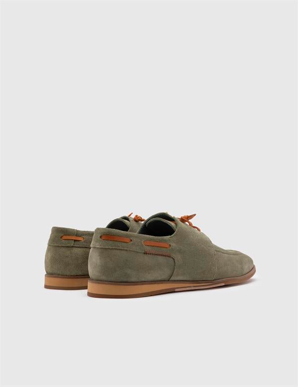 Davide Green Suede Leather Men's Oxford