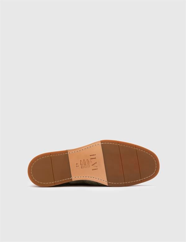 Davide Green Suede Leather Men's Oxford