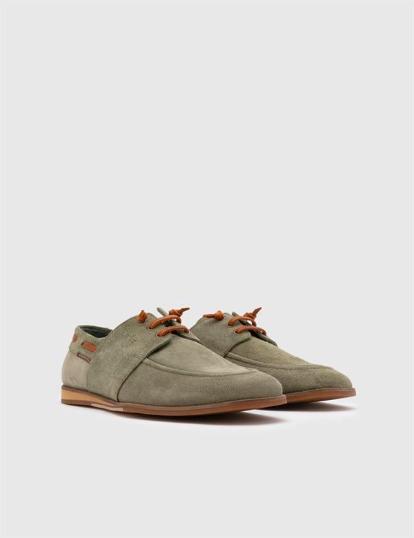 Davide Green Suede Leather Men's Oxford