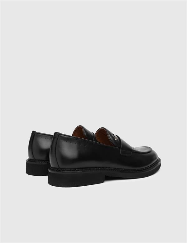 Dawlish Black Leather Men's Classic Shoe