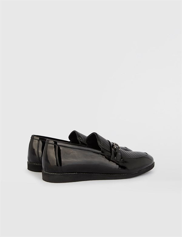 Delmer Black Patent Leather Men's Classic Shoe