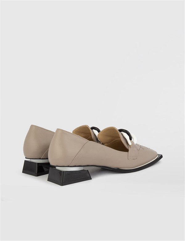 Diny Light Mink Leather Women's Loafer