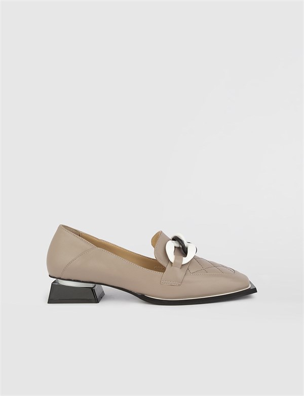 Diny Light Mink Leather Women's Loafer