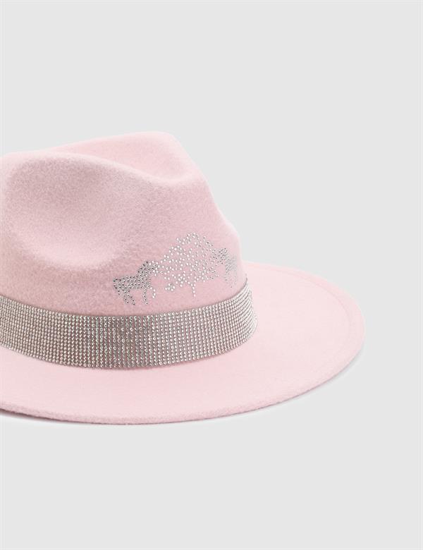 Dolares Powder Pink Women's Cashmere Hat