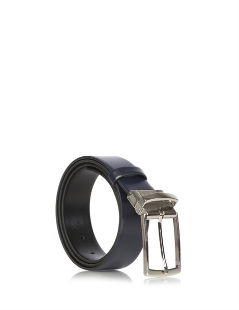 Donerlı Duble-Sided Men's Belt Navy Blue