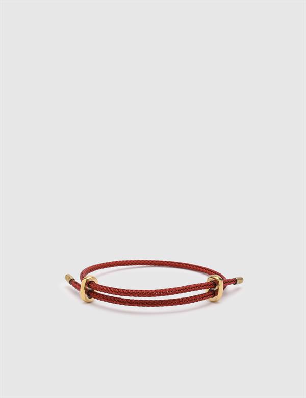 Douro Red Leather Unisex Bracelet