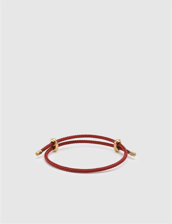 Douro Red Leather Unisex Bracelet