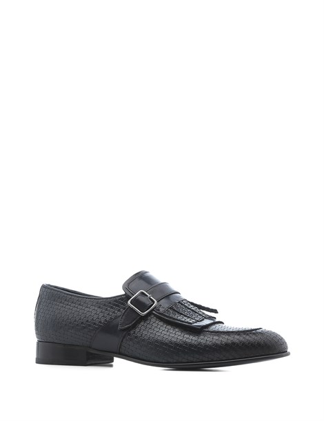Dyuti Men's Moccasin Navy Blue Braid