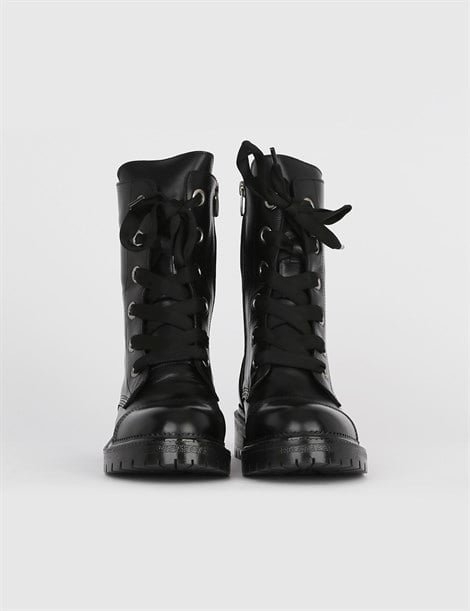 Ellie Black Leather Women's Boot