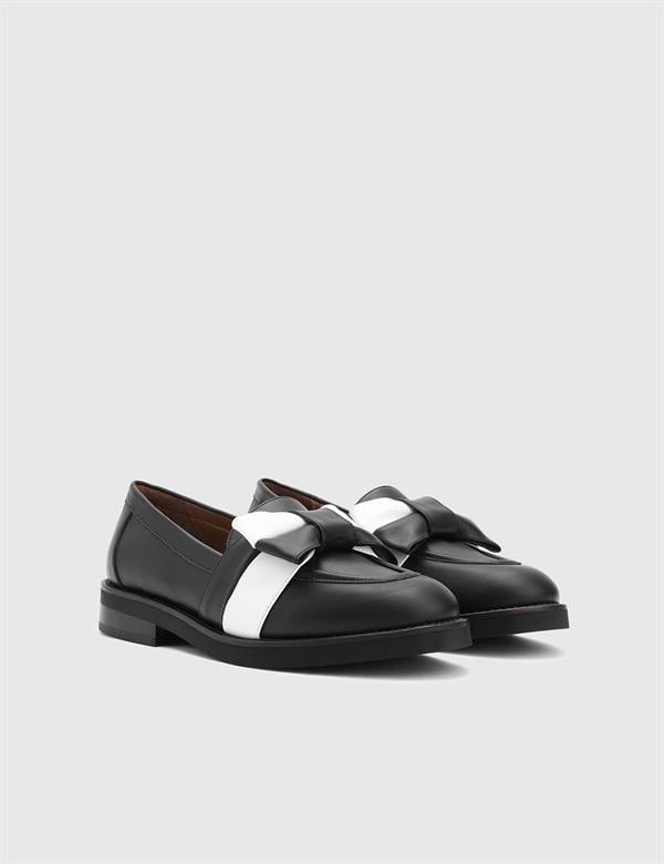 Ellis Black Leather Women's Loafer