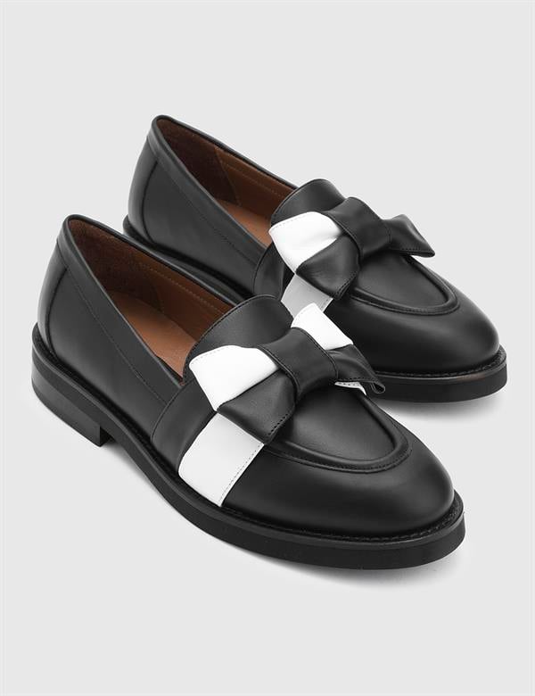 Ellis Black Leather Women's Loafer