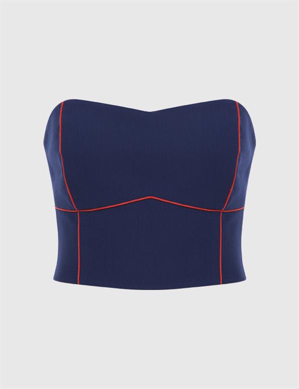 Era Navy Blue Women's Bustier