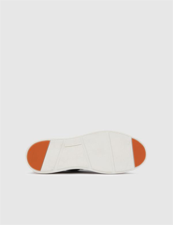 Ezra Black Leather Men's Sneaker