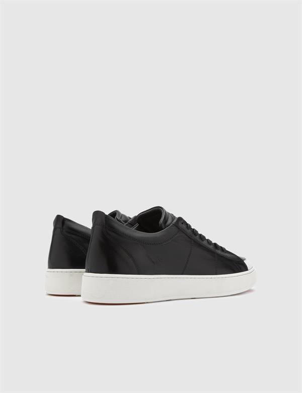 Ezra Black Leather Men's Sneaker