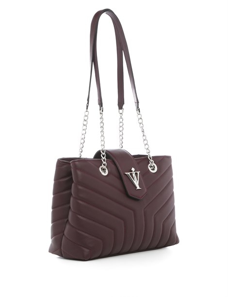 Farah Women's Shoulder Bag Bordeaux Leather