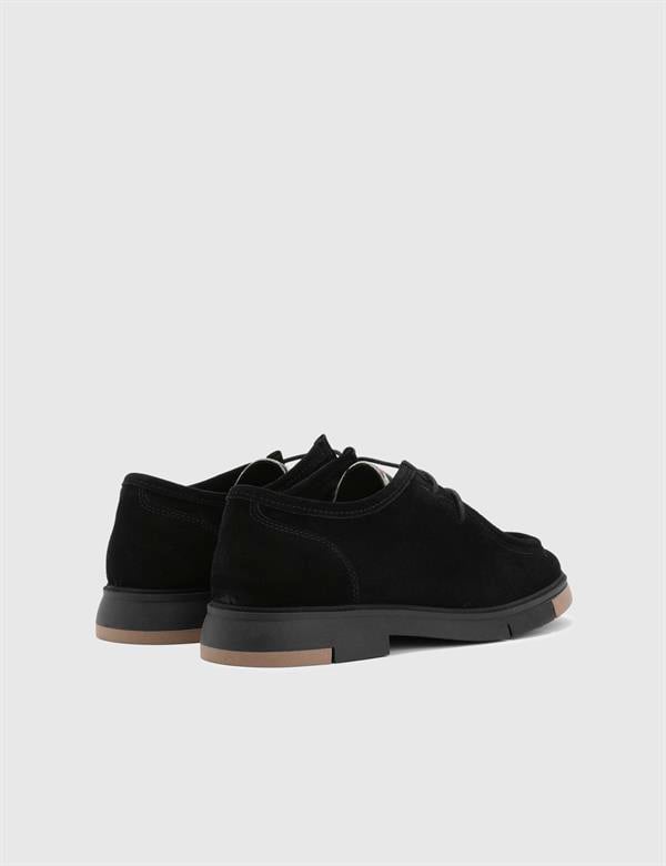 Ferguson Black Suede Leather Women's Oxford